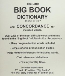 Big Book Dictionary – AA North County Intergroup Office